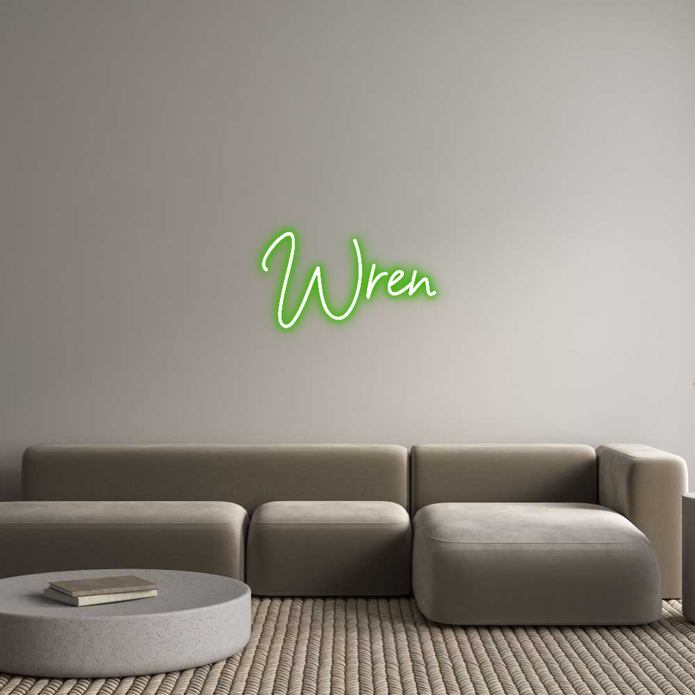 Custom Neon Sign Online Editor Wren