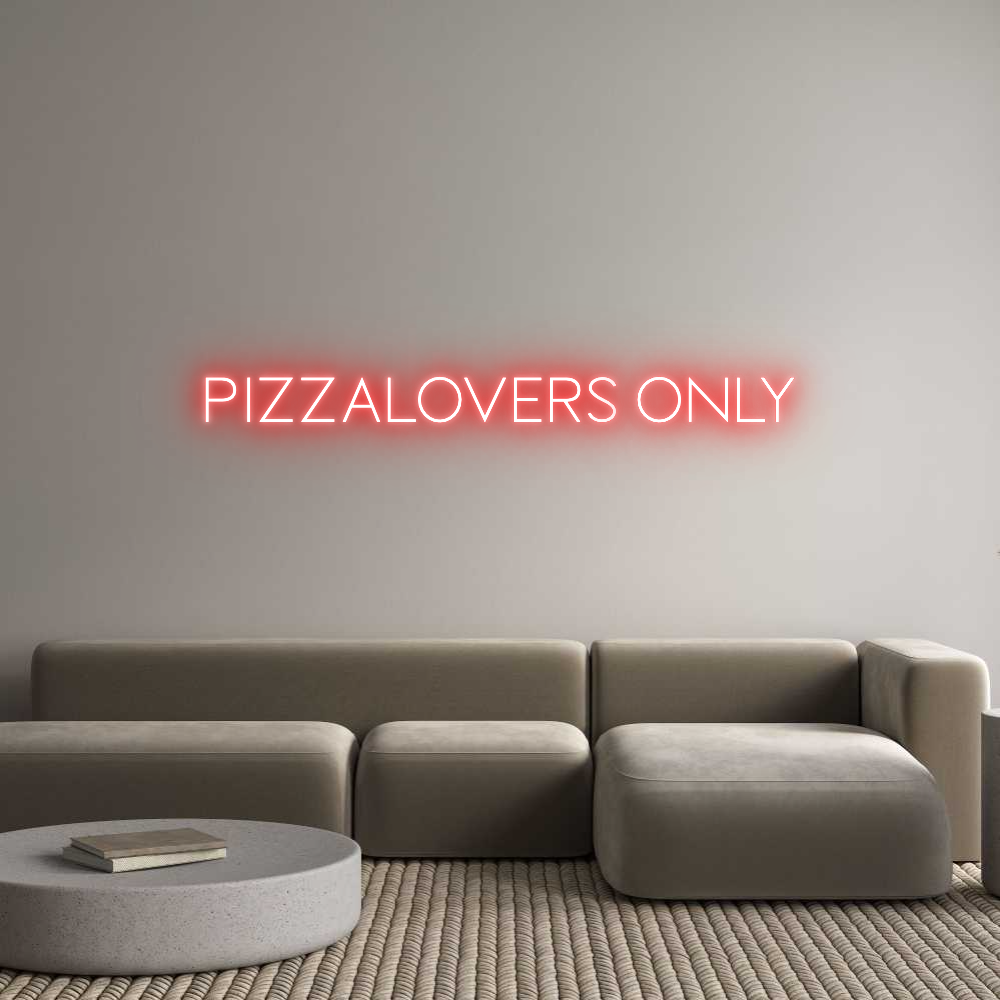 Custom Neon Sign Online Editor PIZZALOVERS O...
