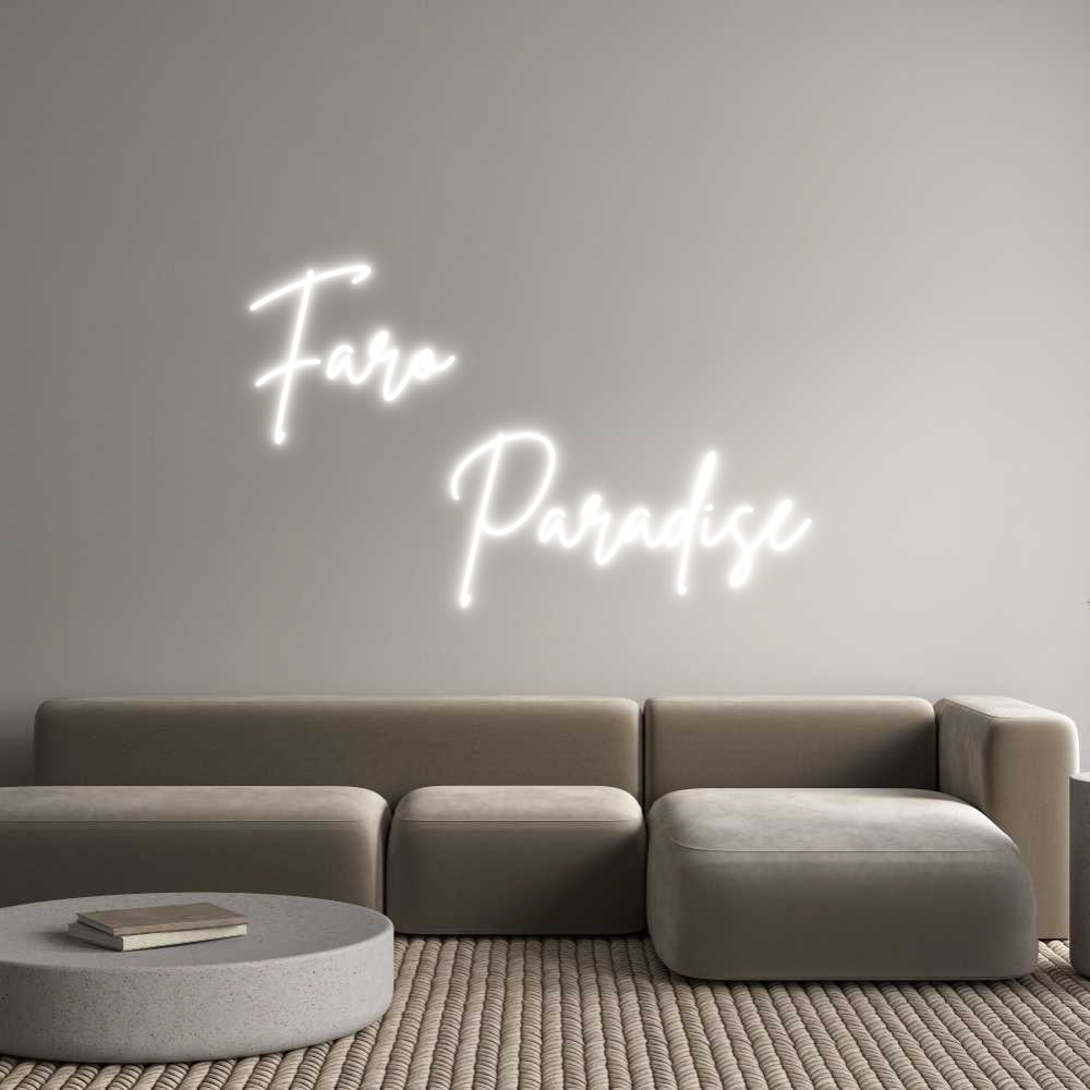 Custom Neon Sign Online Editor Faro 
      ...