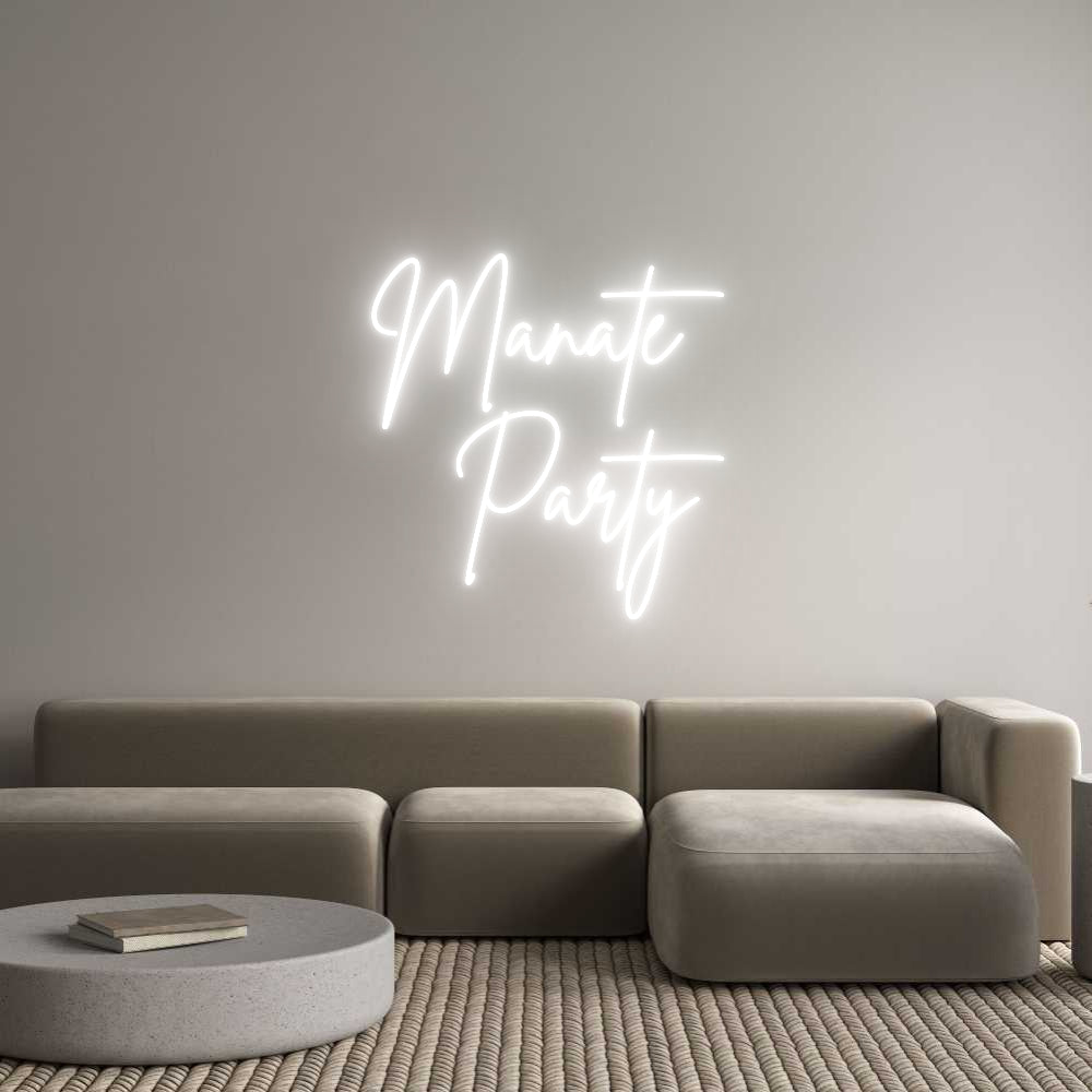 Custom Neon Sign Online Editor Manate
Fest