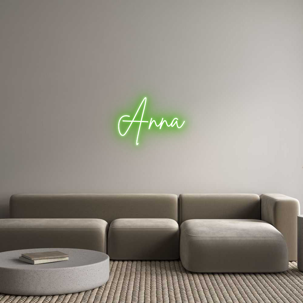 Custom Neon Sign Online Editor Anna