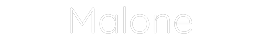 Custom Neon Sign Online Editor Malone