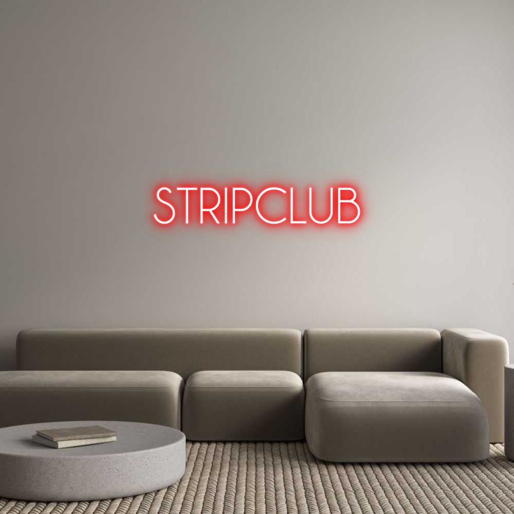 Custom Neon Sign Online Editor STRIPCLUB