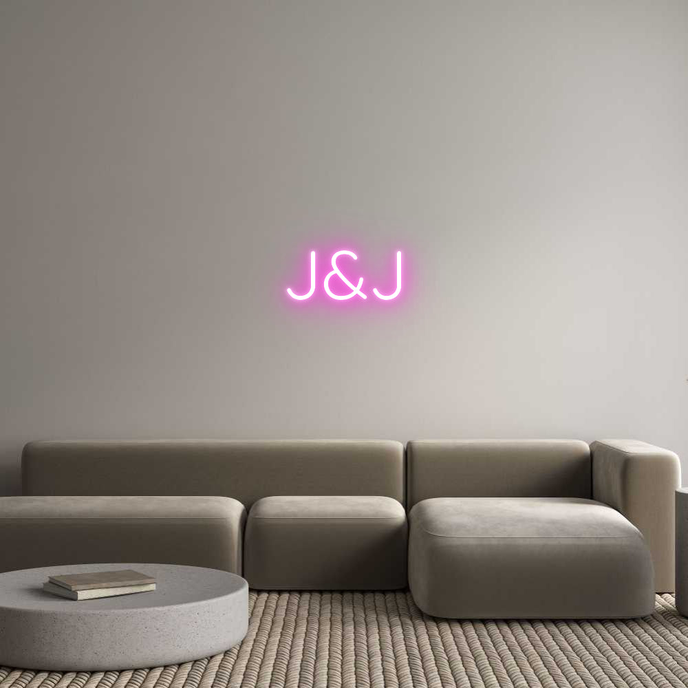 Custom Neon Sign Online Editor J&J