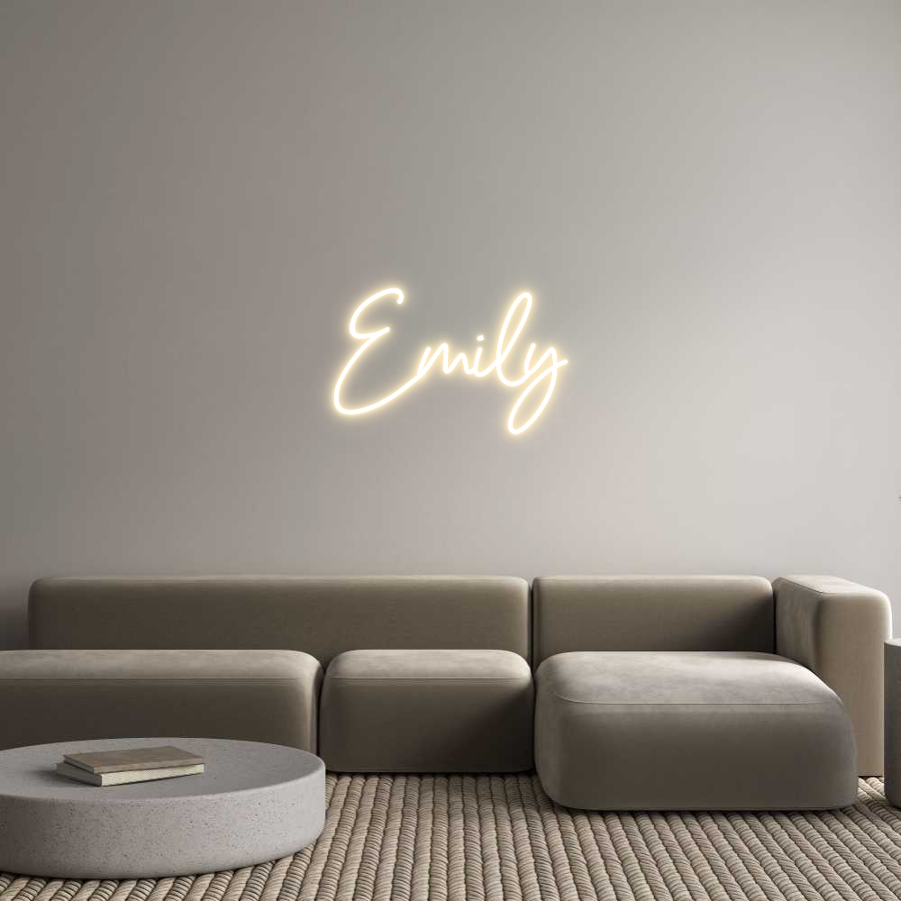 Custom Neon Sign Online Editor Emily