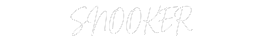 Custom Neon Sign Online Editor SNOOKER