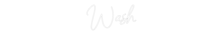 Custom Neon Sign Online Editor Wash