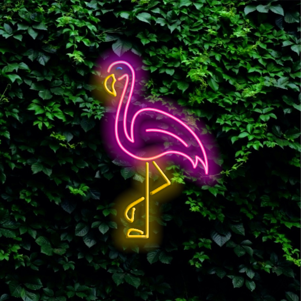 Flamingo LED Neon Sign - Planet Neon Made in London Neon Signs