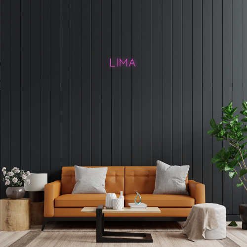 Aangepast neonbord met 3 gepersonaliseerde lijnen - gemaakt in Londen - editor en línea - luces de neón LED