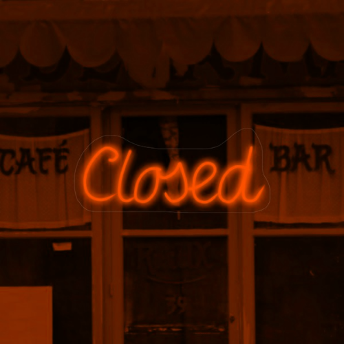 Closed LED Neon Sign - Made in London Restaurant Neon Signs