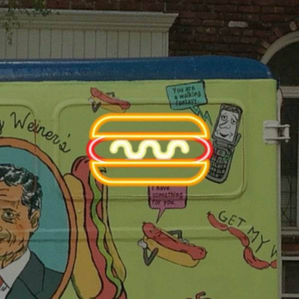 Insegna al neon a LED Hot Dog - Insegne al neon per ristoranti di cibo Made in London