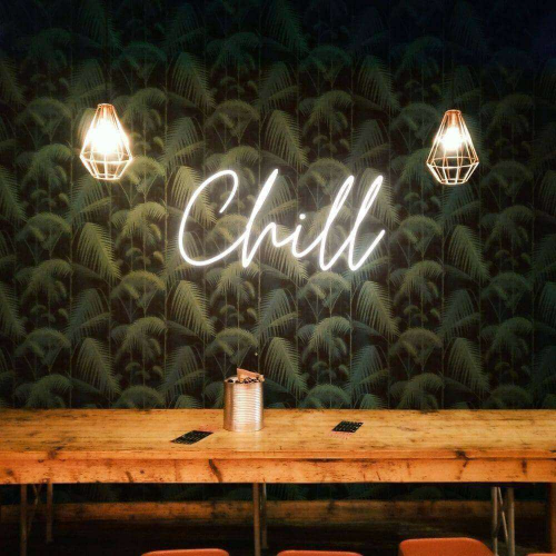 Chill LED NEONSKYLT - Planeta Neon Made in London Neon Signs
