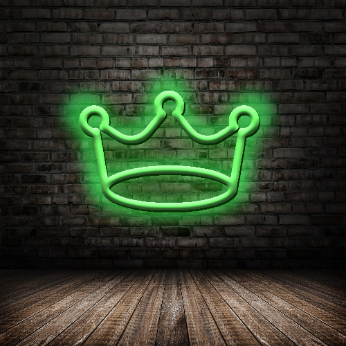 Enseigne au néon LED Crown - Planet Neon Made in London Neon Signs