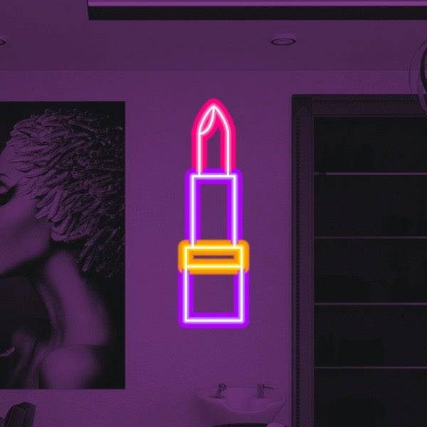 Lippenstift -LED -Neonzeichen - Hergestellt in London Belleza Maquillaje Neon Zeichen
