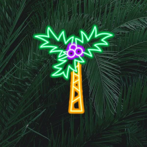 Palm Tree LED Neon Sign - Planet Neon Laget i London Neon Signs