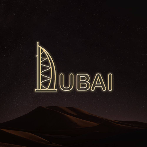 LED-Neonschild „Dubai City“ – Neonschilder aus London