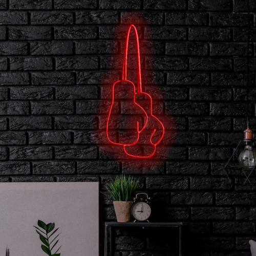 Boksehandsker LED Neon Sign - Lavet i London Gym Neon Skilte