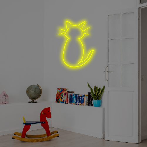 Insegna al neon a LED a forma di gatto - Planet Neon Made in London Insegne al neon