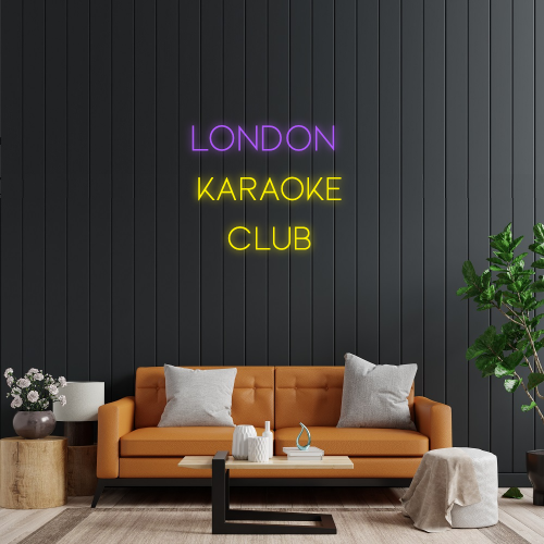 Custom Neon Sign with 3 Personalised Lines- Made in London - Online Editor - LED Neon Light