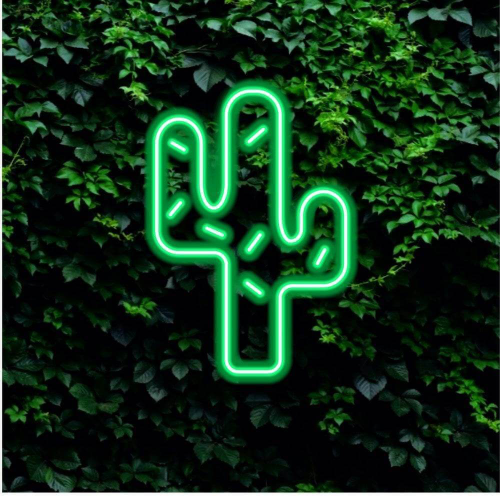 Cactus -LED -Neonzeichen - Planeta Neon em Londres Neon Zeichen gemacht