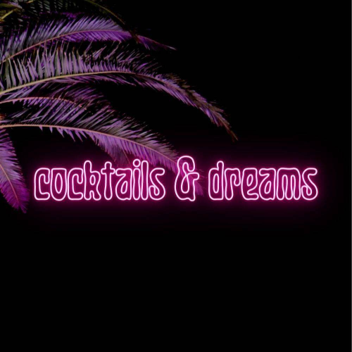 Cocktails and Dreams Led Neon Sign - Lavet i London Club Pub Neon Skilte