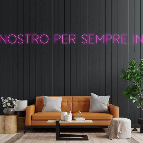 Segno neon personalizzato con 3 linee personalizzate - Made a Londra - Editor online - LED-neonlicht