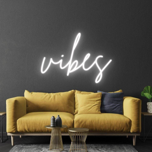 Vibes LED Neon Sign - Feito em Londres Inspiracional Neon Signs