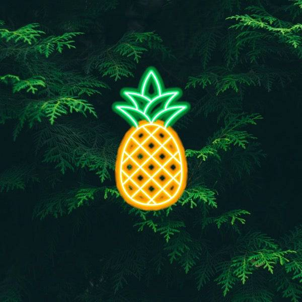 Ananas -LED -Neonschild - Hergestellt i London Madrestauranter Neon Schilder