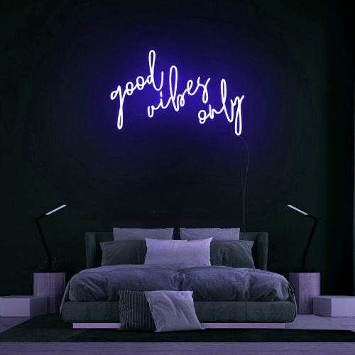 Good Vibes Only LED Neon Sign - Planet Neon Made in London Neon Signs