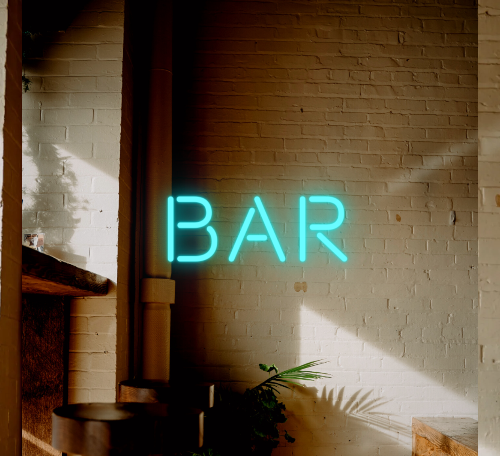 Panneau néon LED pour bar - Fabriqué à Londres Enseignes néon pour pubs et clubs