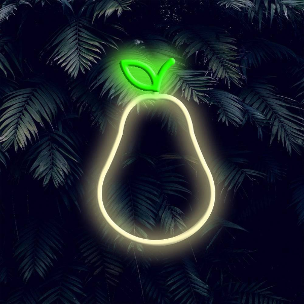 Pear LED Neon Sign - Made in London Food Restaurants Neon Signs