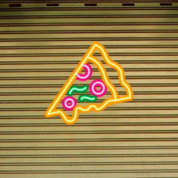 Enseigne de néon dirigée par la pizza - Feito à Londres Restaurantes Comida Signons Neon