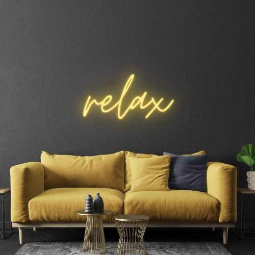 Relax Sign LED Neon Sign - Laget i London Inspirerende neonskilt