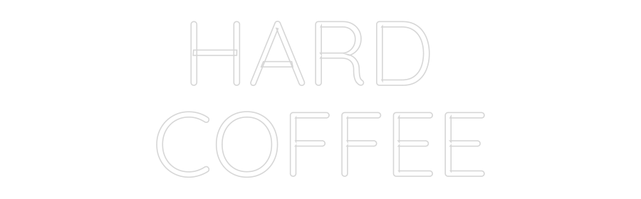 Editor online di insegne al neon personalizzate HARD 
CAFFÈ