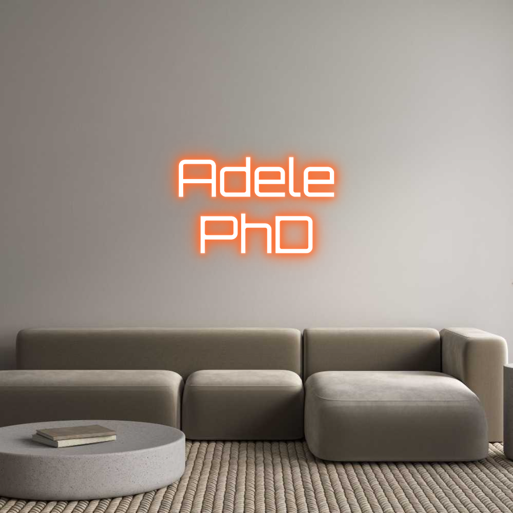 Custom Neon Sign Online Editor Adele
PhD