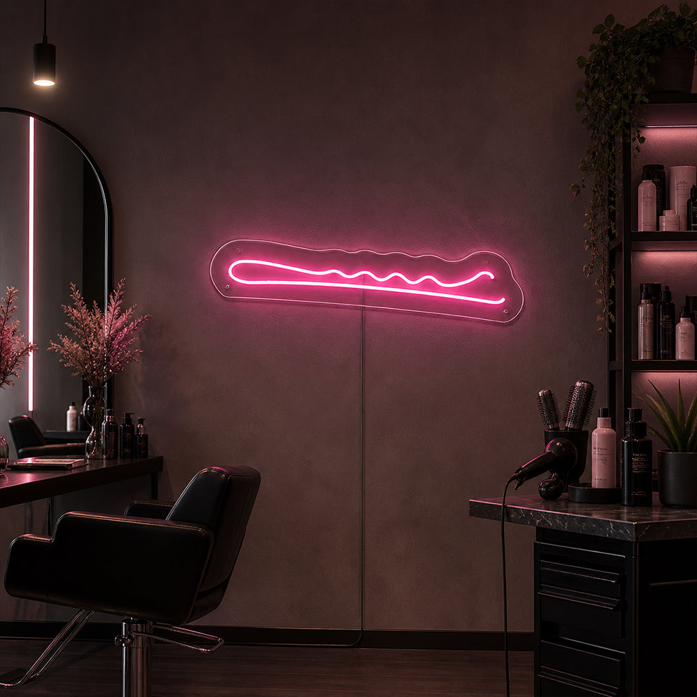 Señal de neón LED LED - Hecho en Londres Bobby Pins Neon Signs
