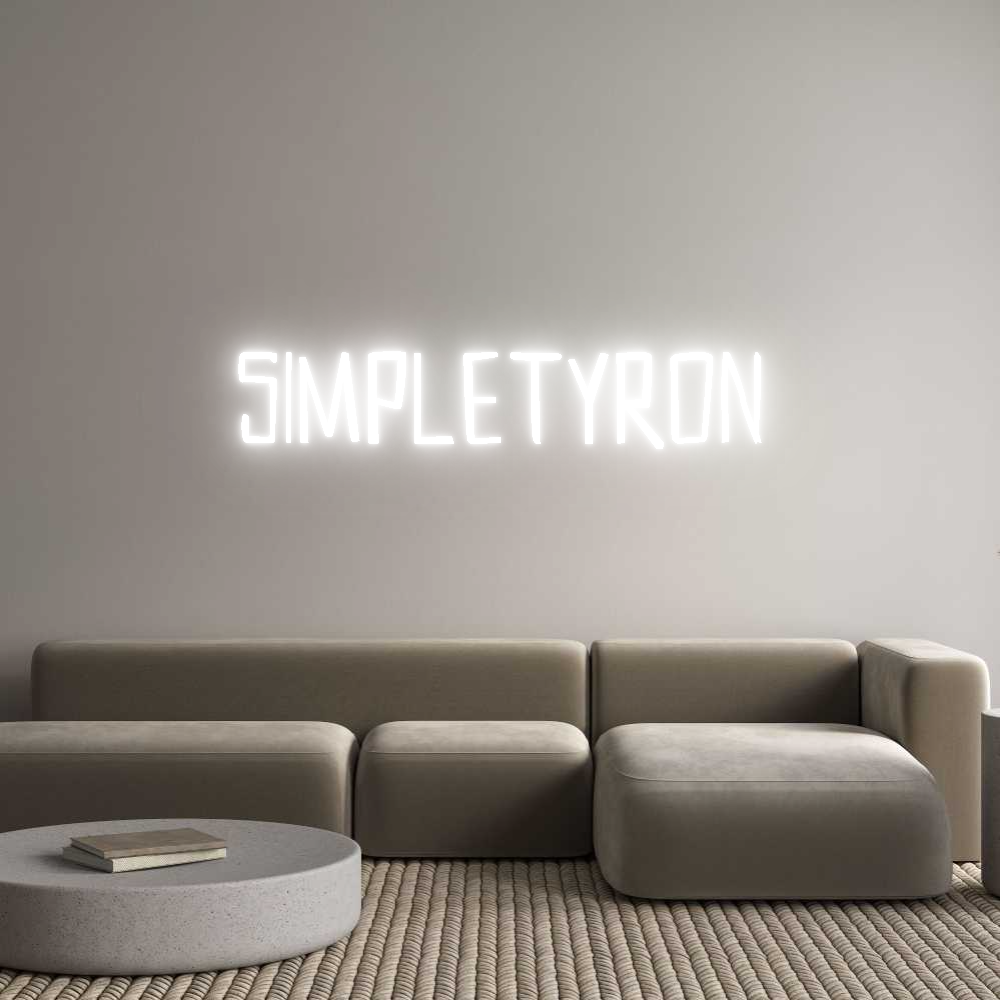 Custom Neon Sign Online Editor SIMPLETYRON