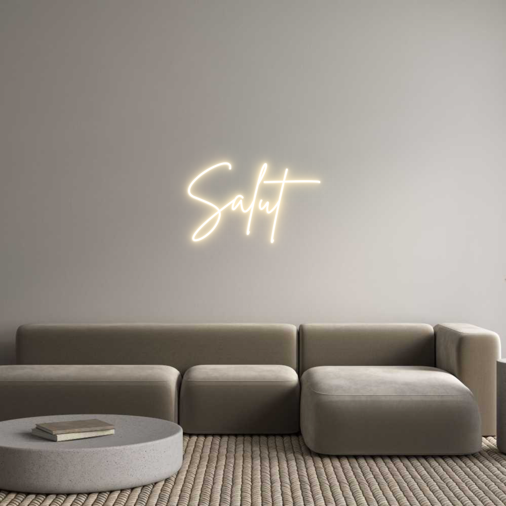 Custom Neon Sign Online Editor Salut