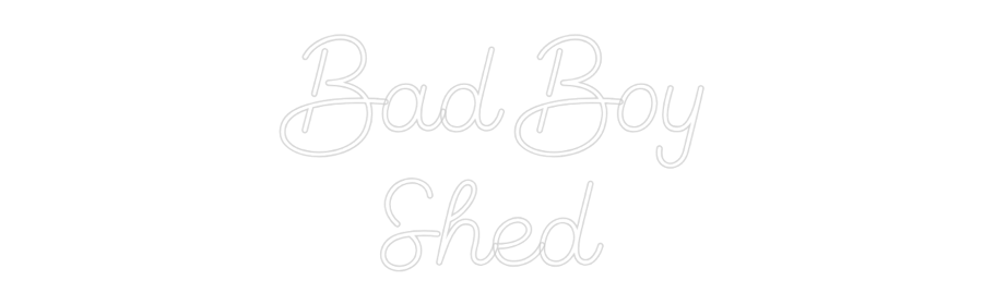 Brugerdefineret Neon Sign Online Editor Bad Boy
Skur