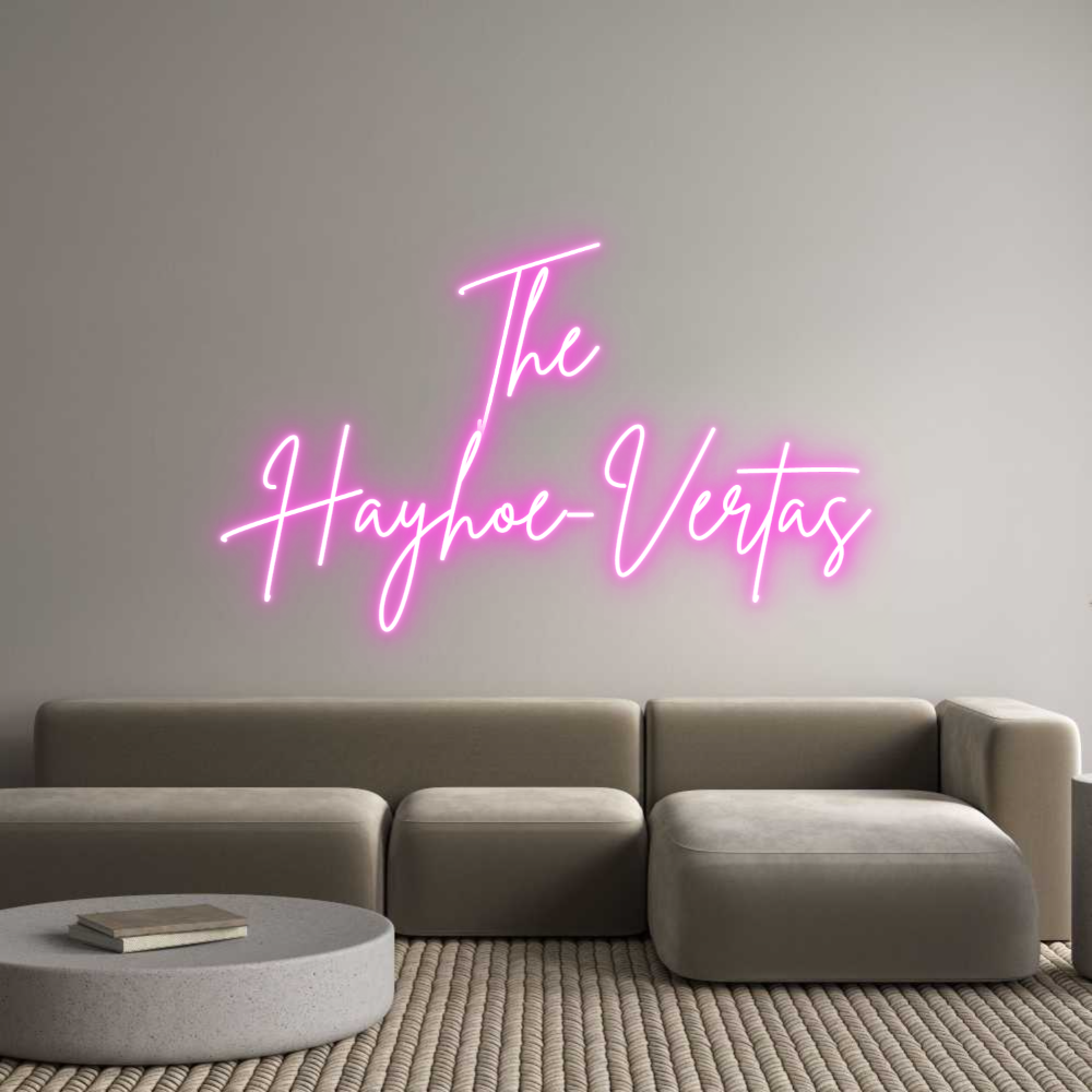 Custom Neon Sign Online Editor The 
Hayhoe-...