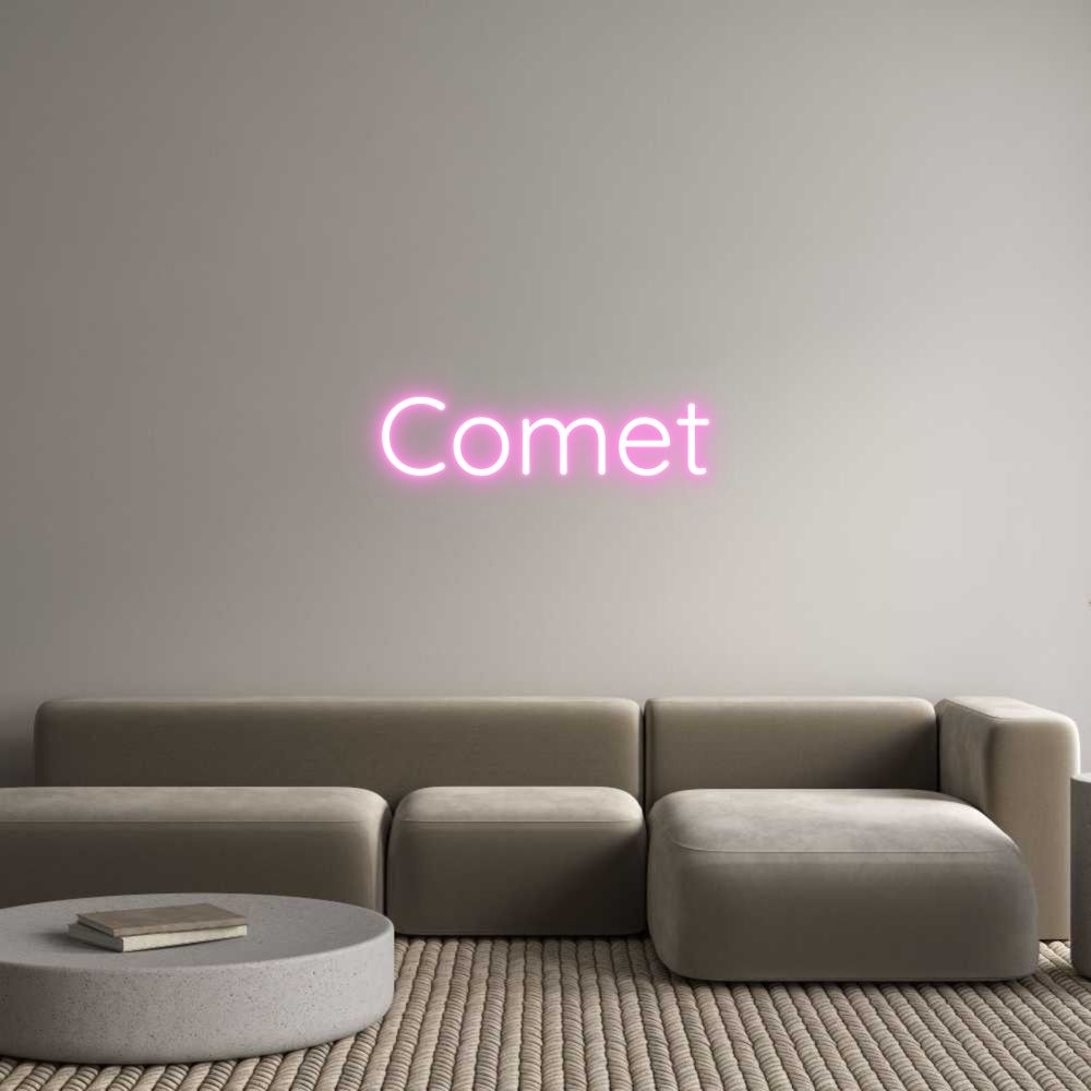 Editor online di insegne al neon personalizzate Comet