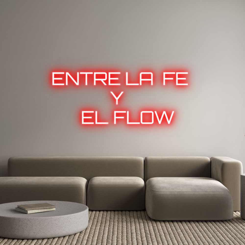 Custom Neon Sign Online Editor ENTRE LA FE ...