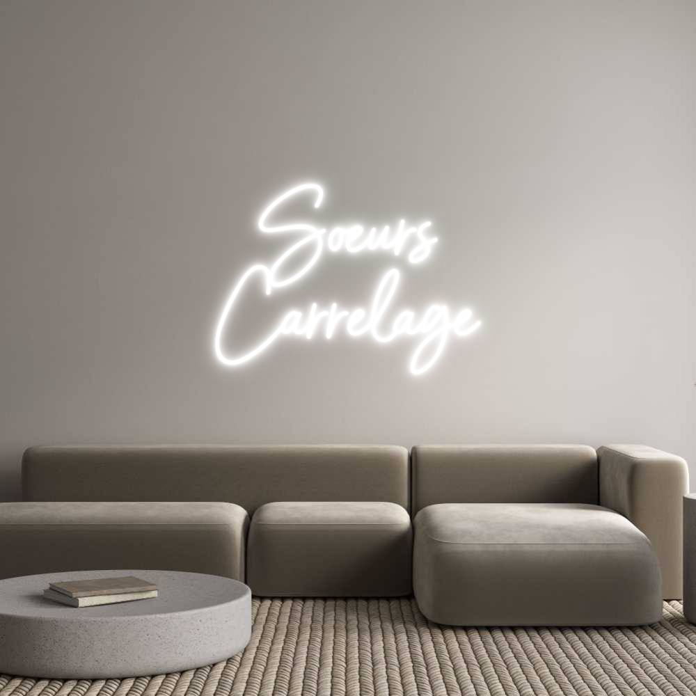 Custom Neon Sign Online Editor Soeurs
Carre...