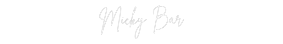 Custom Neon Sign Online Editor Micky Bar