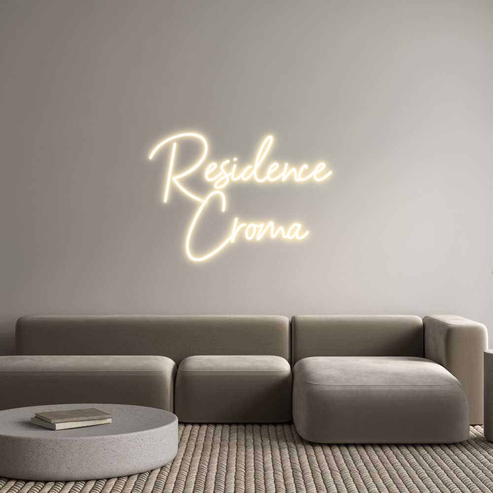 Custom Neon Sign Online Editor Residence 
C...