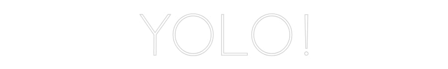 Benutzerdefinierter Online-Editor für Neonschilder: Yolo!