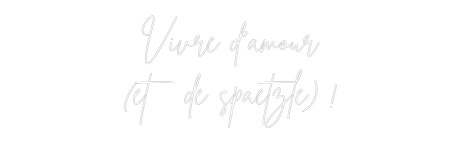 Custom Neon Sign Online Editor Vivre d'amour...