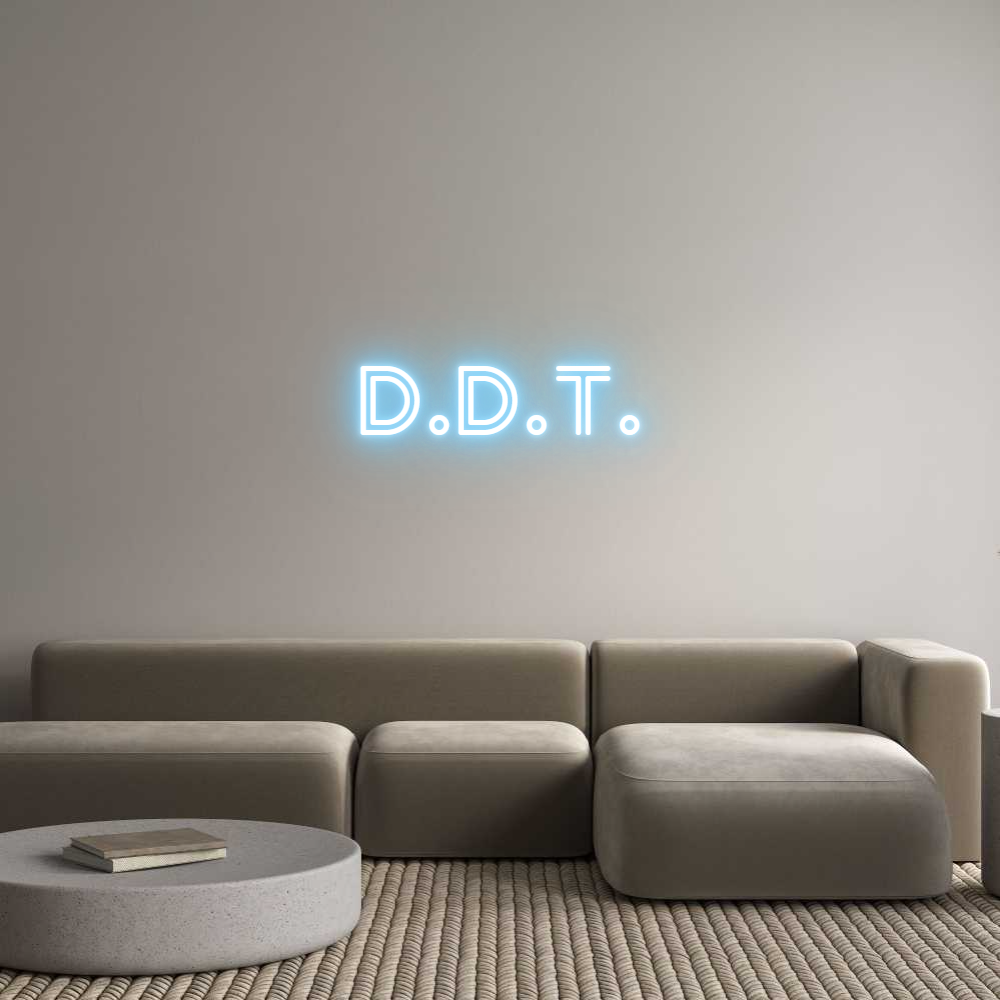 Custom Neon Sign Online Editor D.D.T.