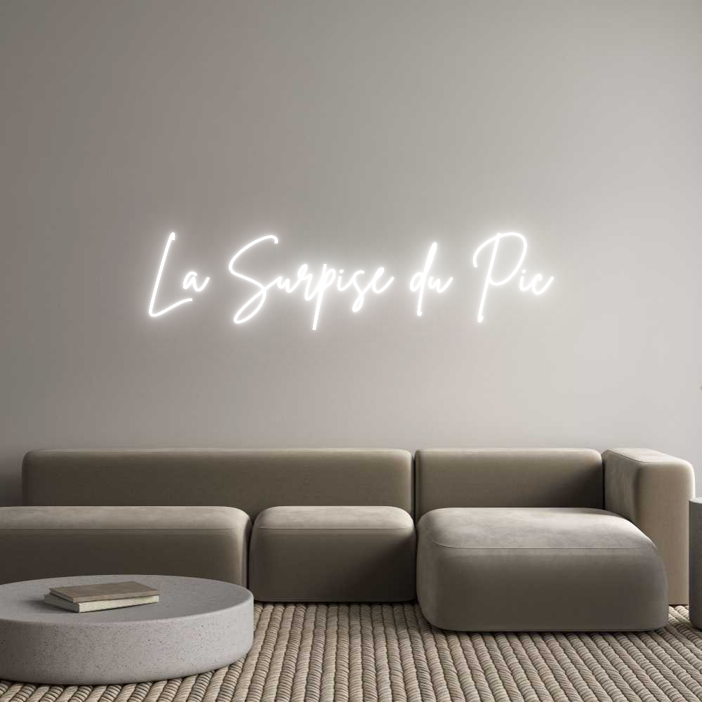 Custom Neon Sign Online Editor La Surpise du...