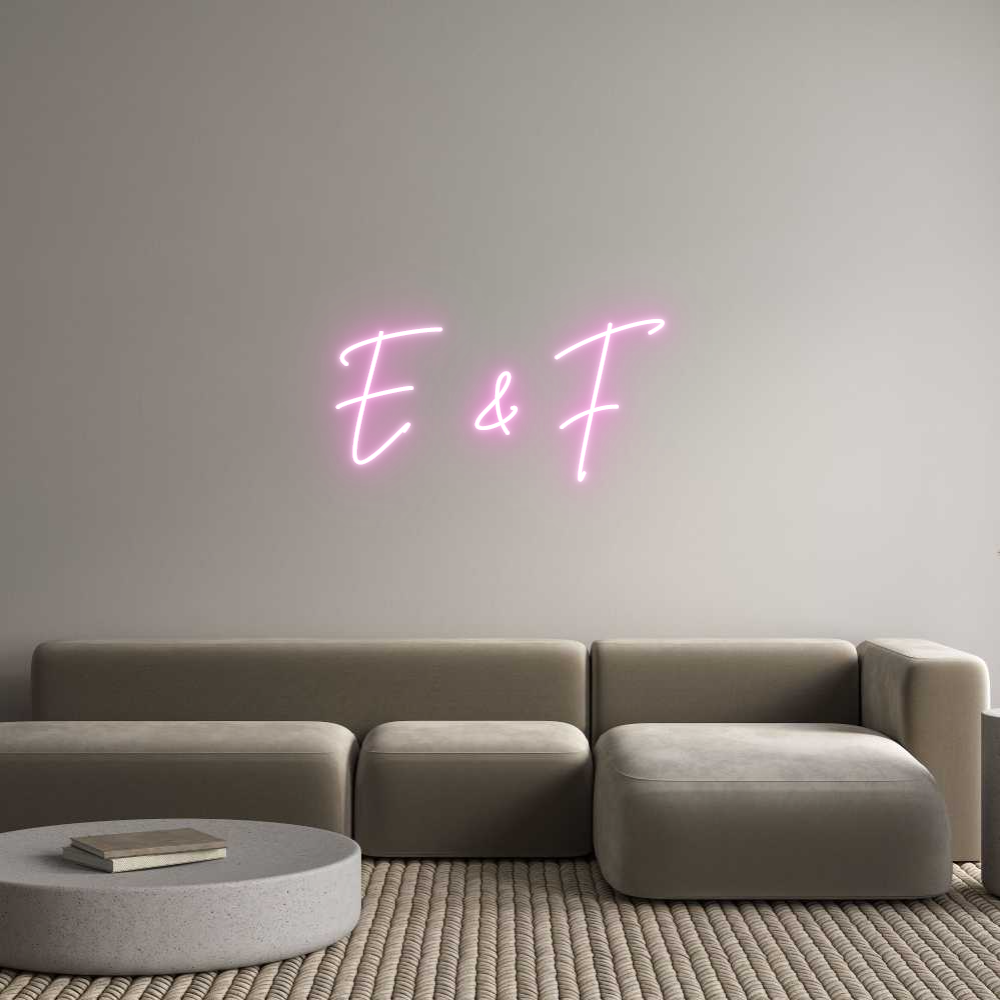 Custom Neon Sign Online Editor E & F